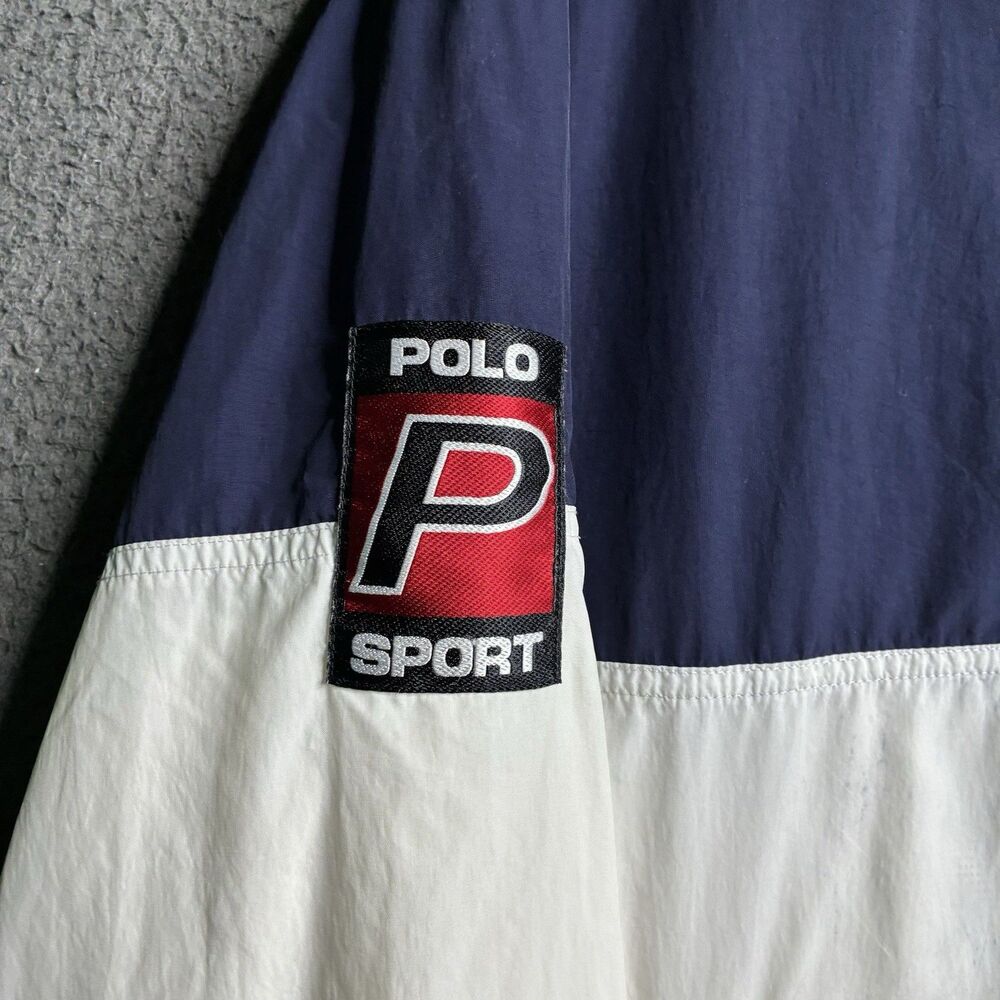 Vintage POLO SPORT Ralph Lauren Jacket Windbreaker Stadium Mens Medium - Picture 3 of 16